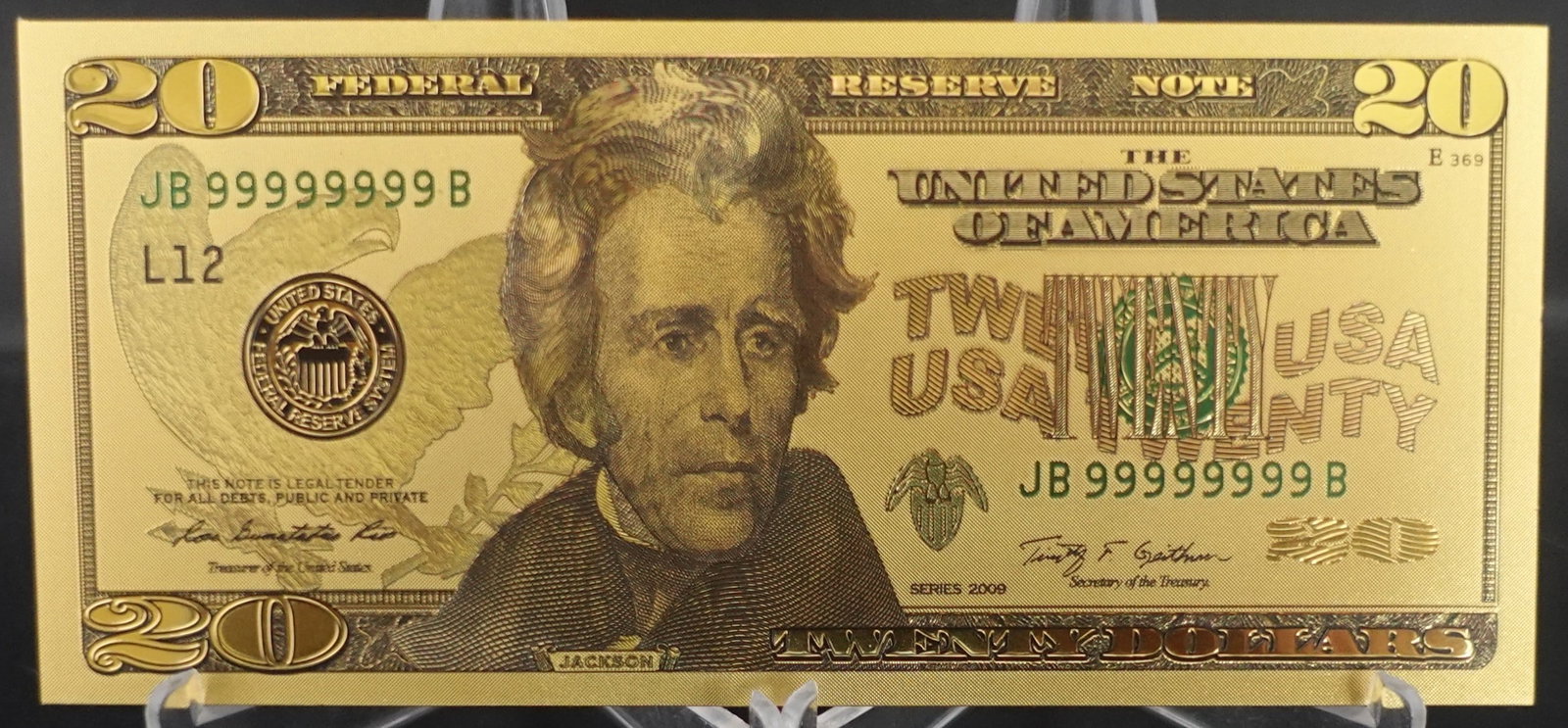 (7) 24k Gold Foil Notes - 5