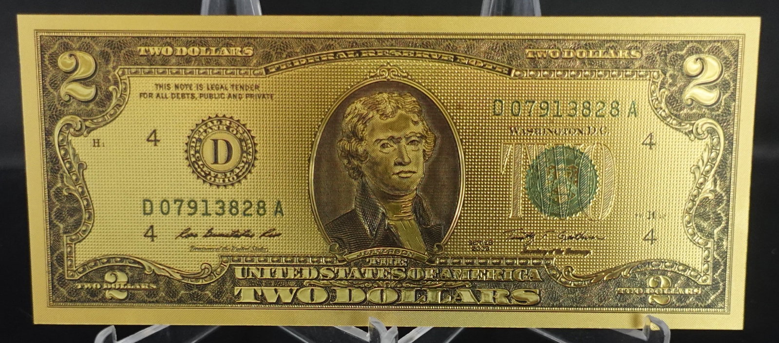 (7) 24k Gold Foil Notes - 7