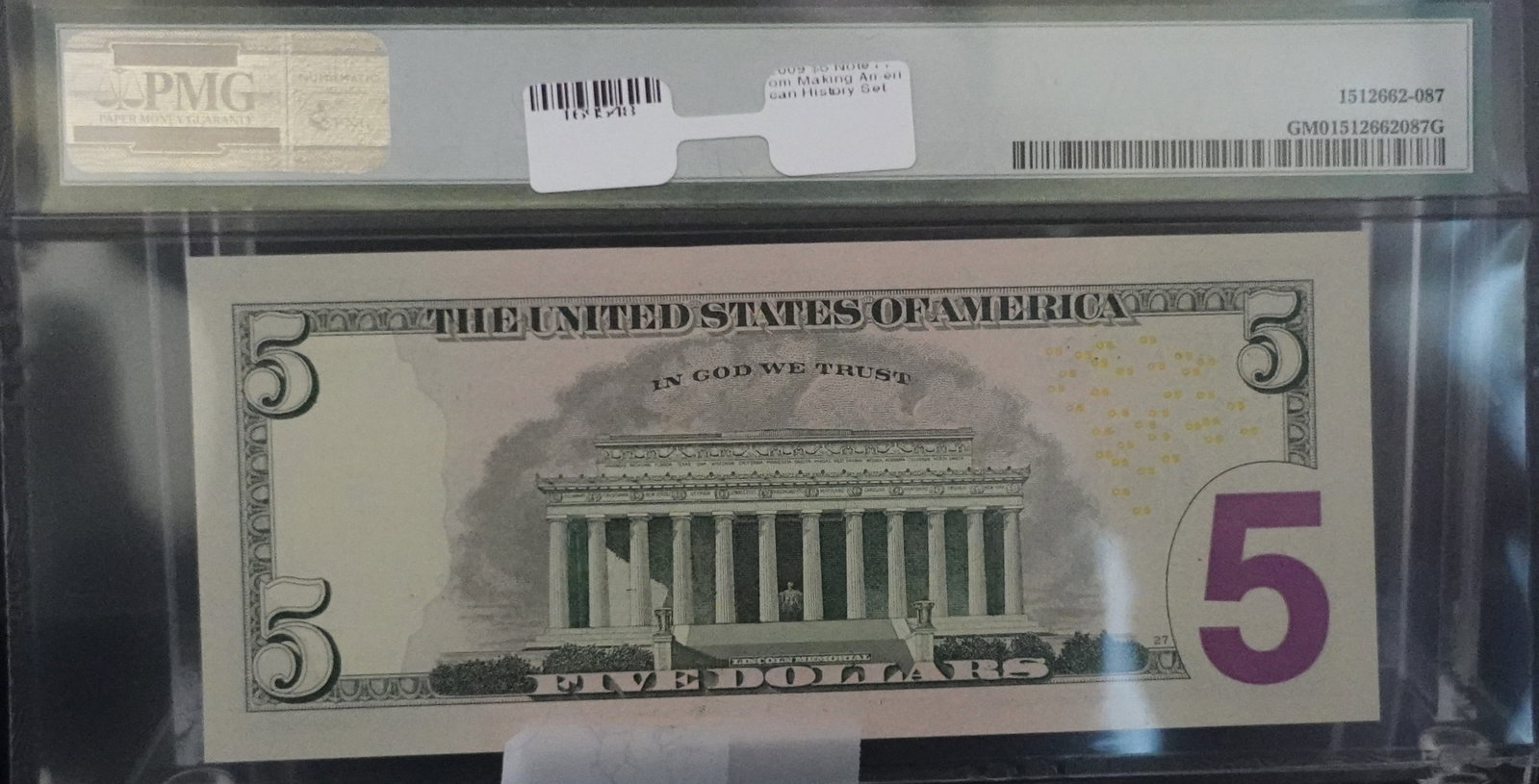 2009 $5 San Francisco Note - 2
