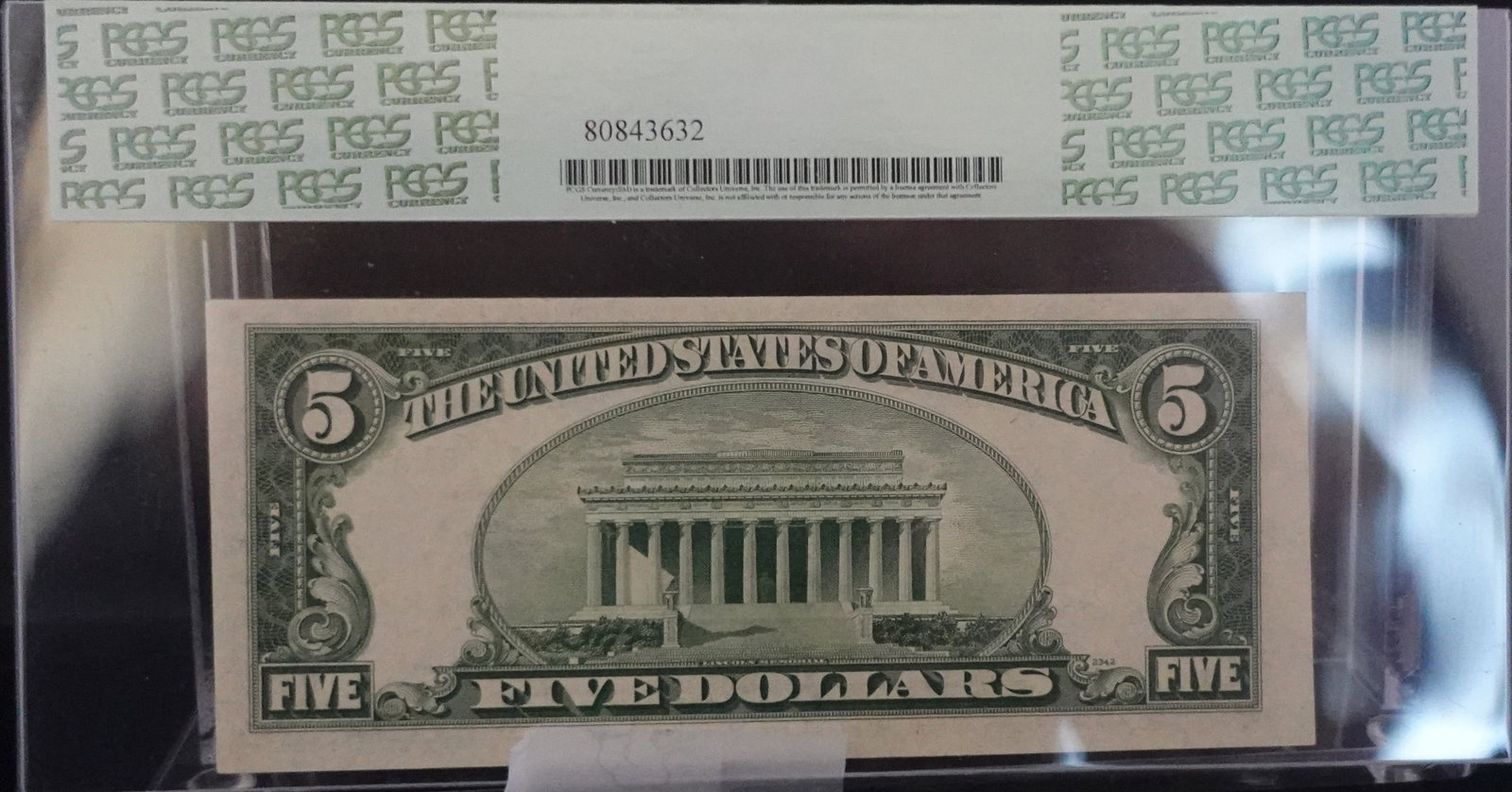 1953A $5 Silver Certificate - 2