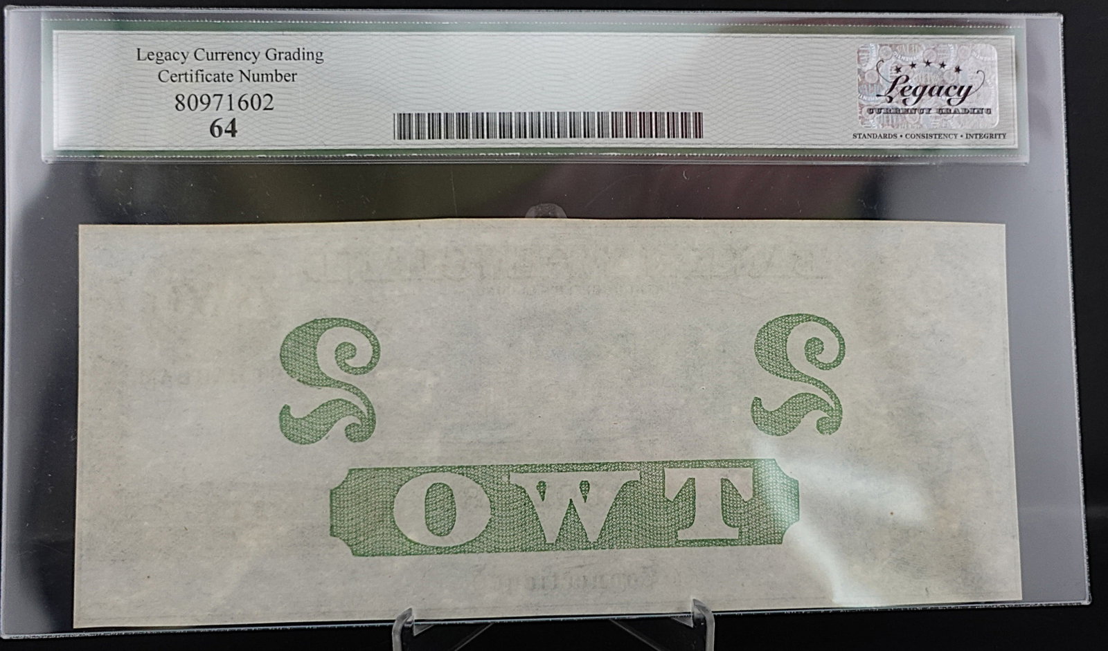 1800's Bank of New England Goodspeed's Landing East Haddam, CT $2 Note - 2