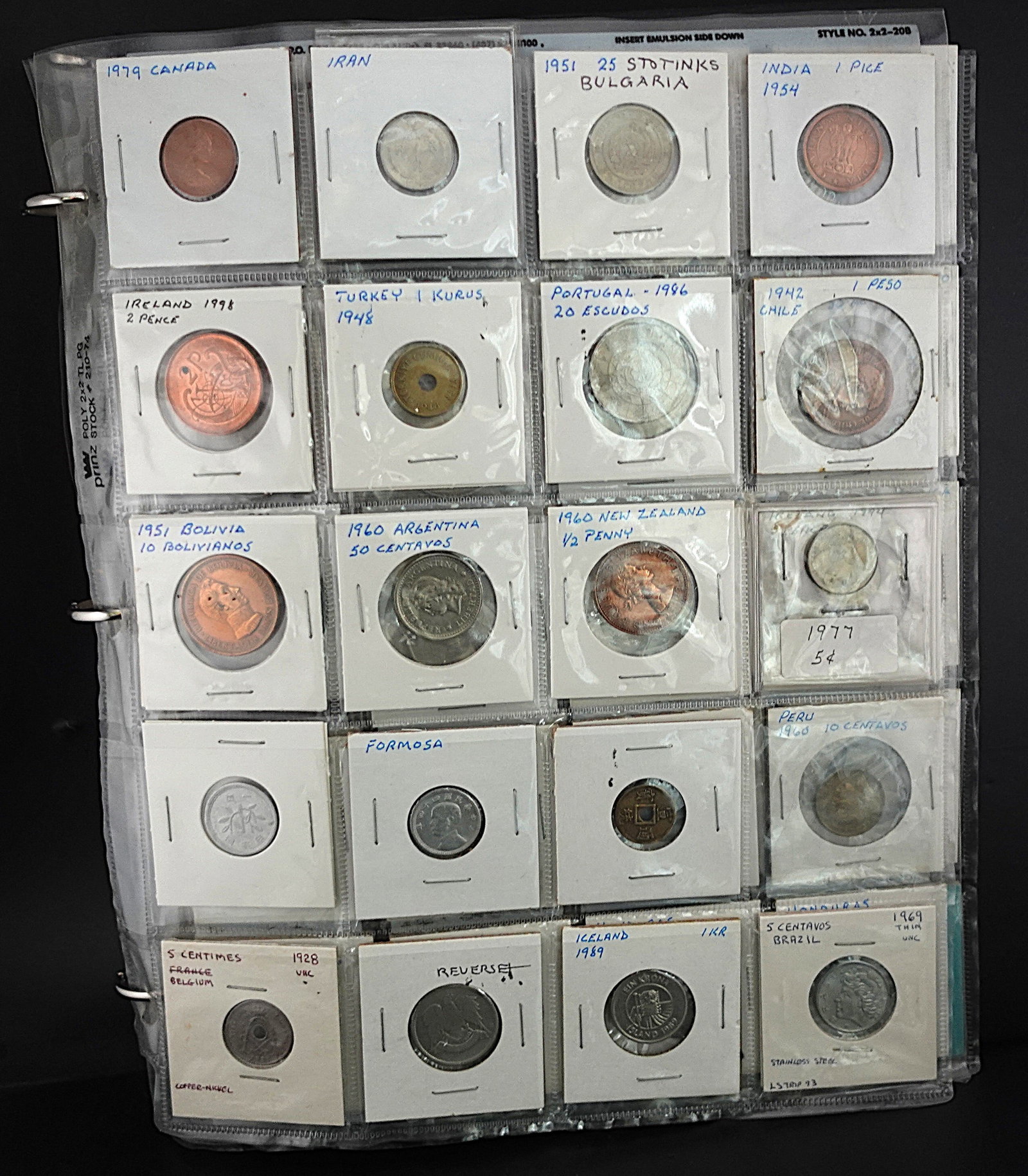 (10) Pages of Foreign Coins - 4