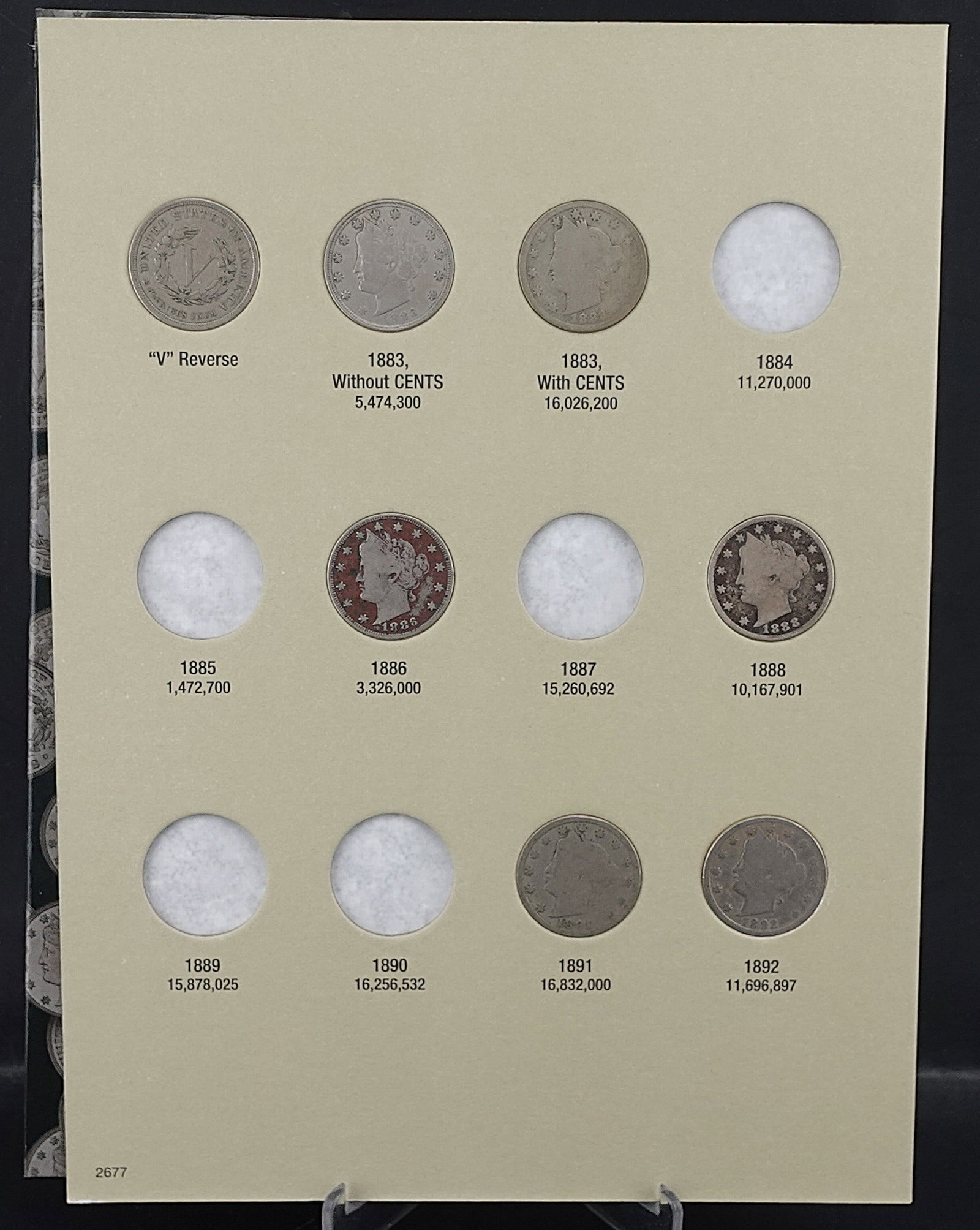 Partial Set of V Nickels - 2