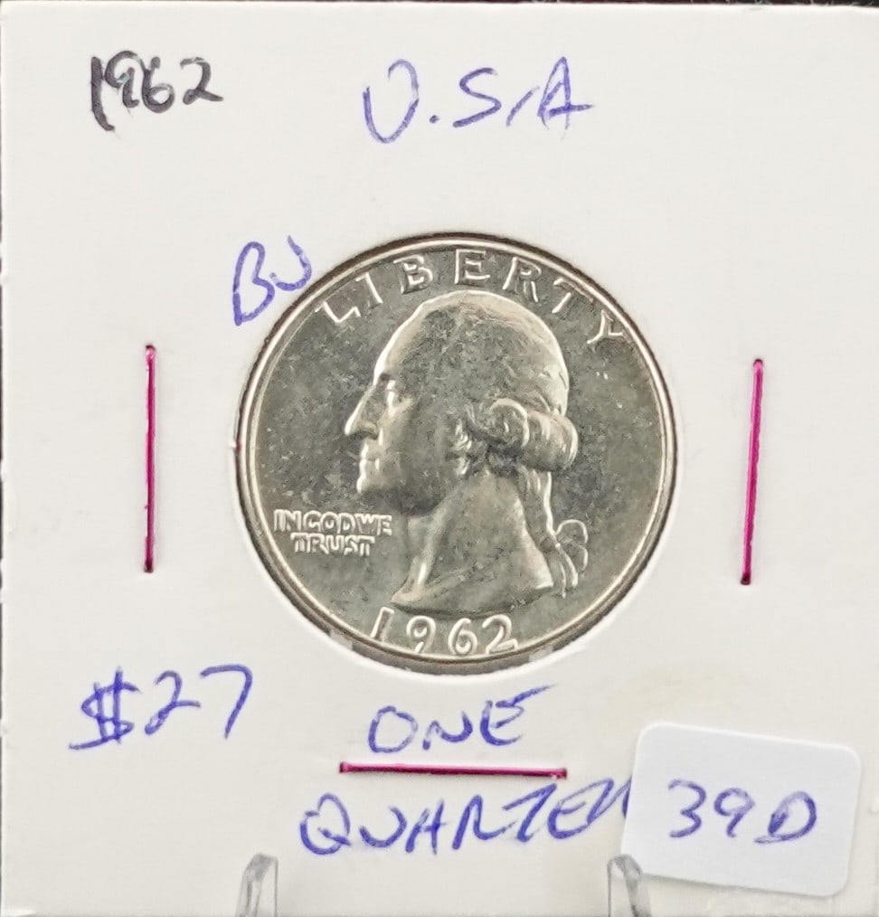 (4) Silver Washington Quarters - 7