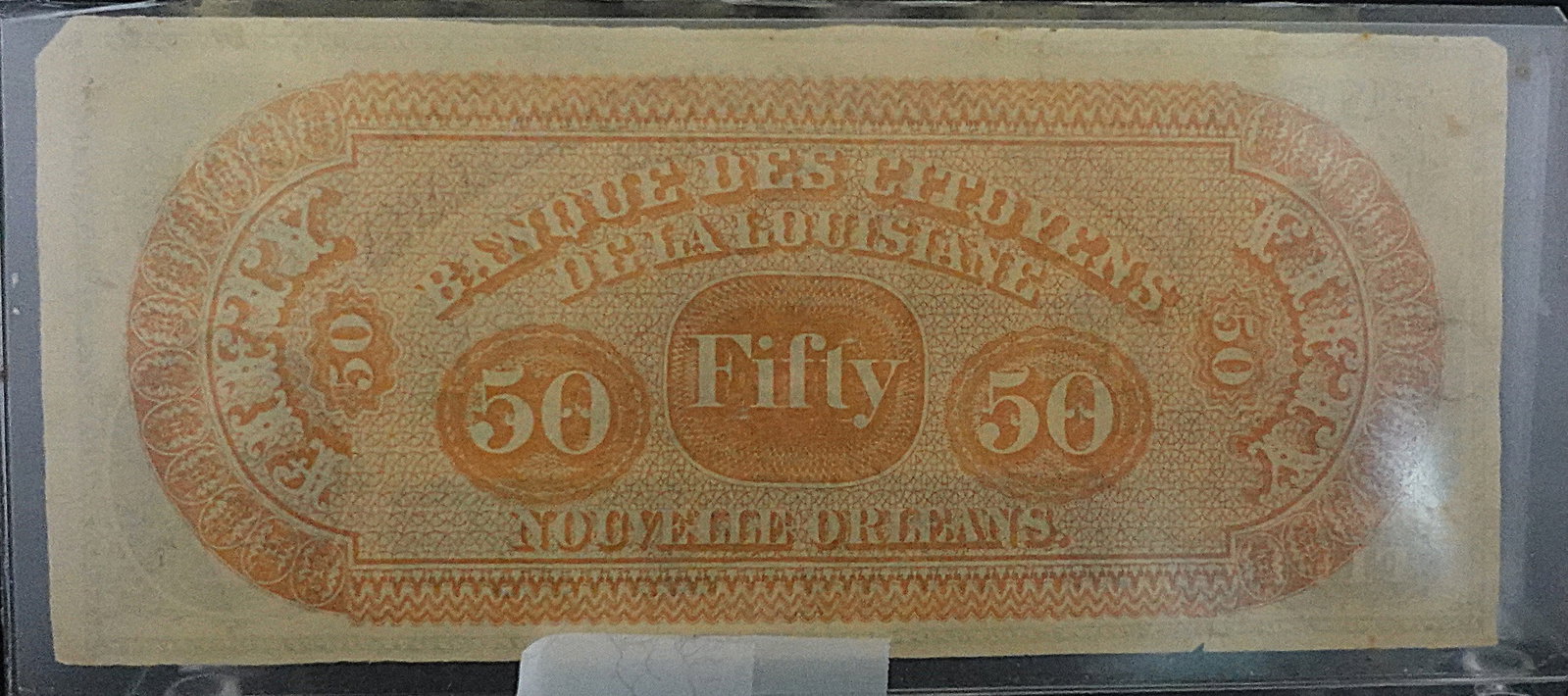 1850s-1860s $50 Citizen Bank of Louisiana - 2