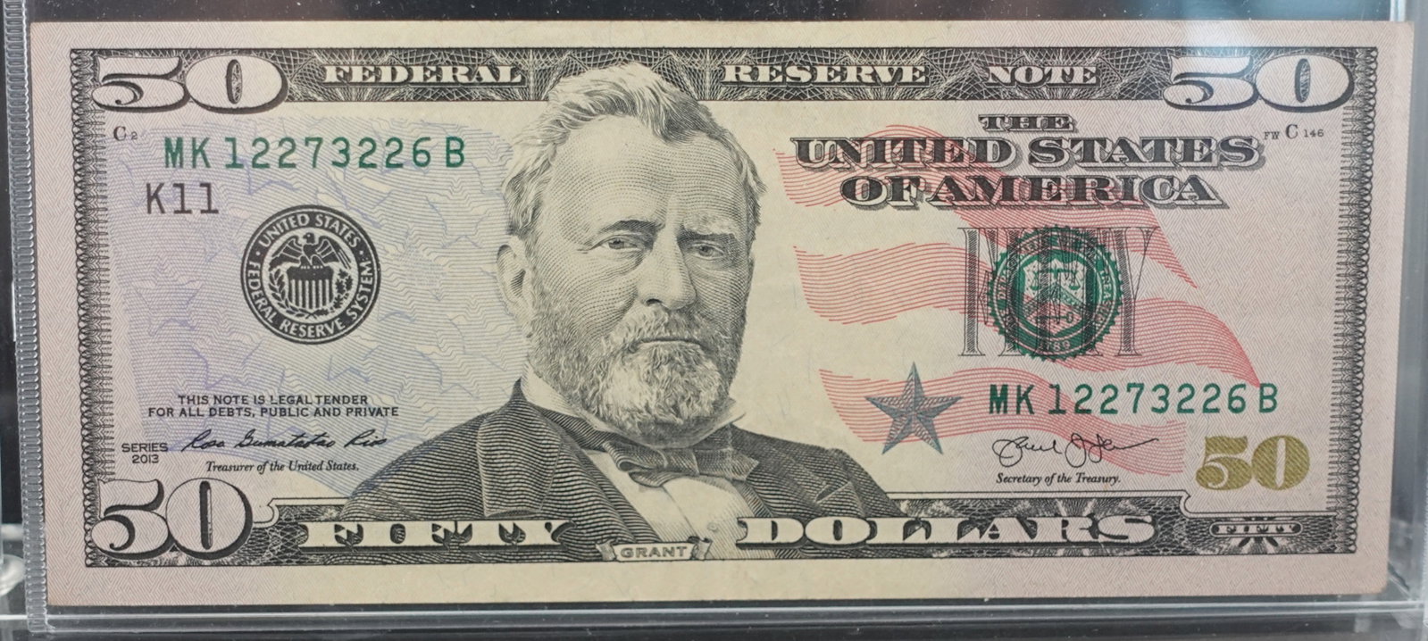 2013 $50 Star Note from Kansas City: This is a Crisp Note! High Estimate: 150 Low Estimate: 120