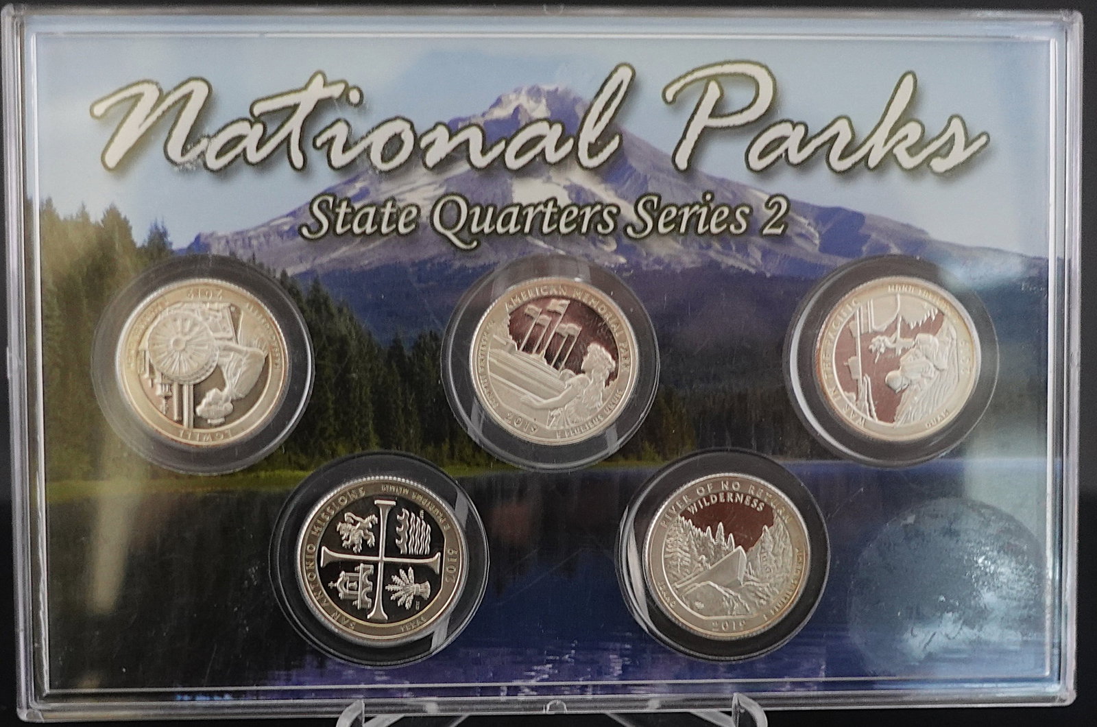 2019 National Parks State Quarter Set 2: This is a proof set and they are .999 Silver Low Estimate: 80 High Estimate: 100