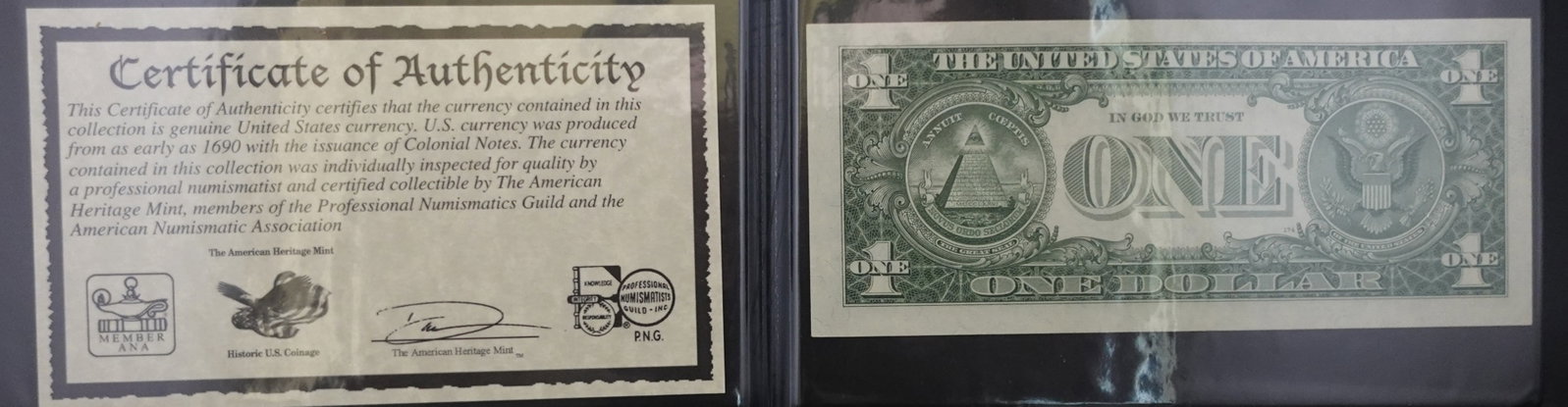 The American Heritage Mint Colorized 1957 $1 Silver Certificate - 2