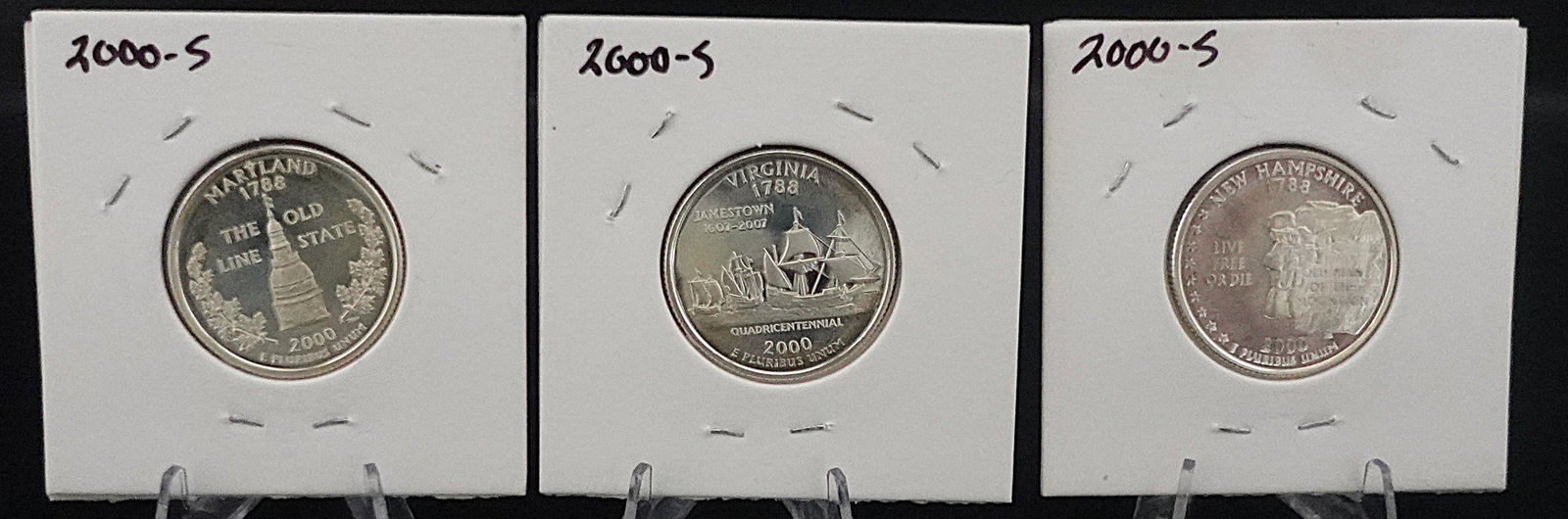 (3) Silver Washington Quarters: The dates are 200-S for all three High Estimate: 40 Low Estimate: 30