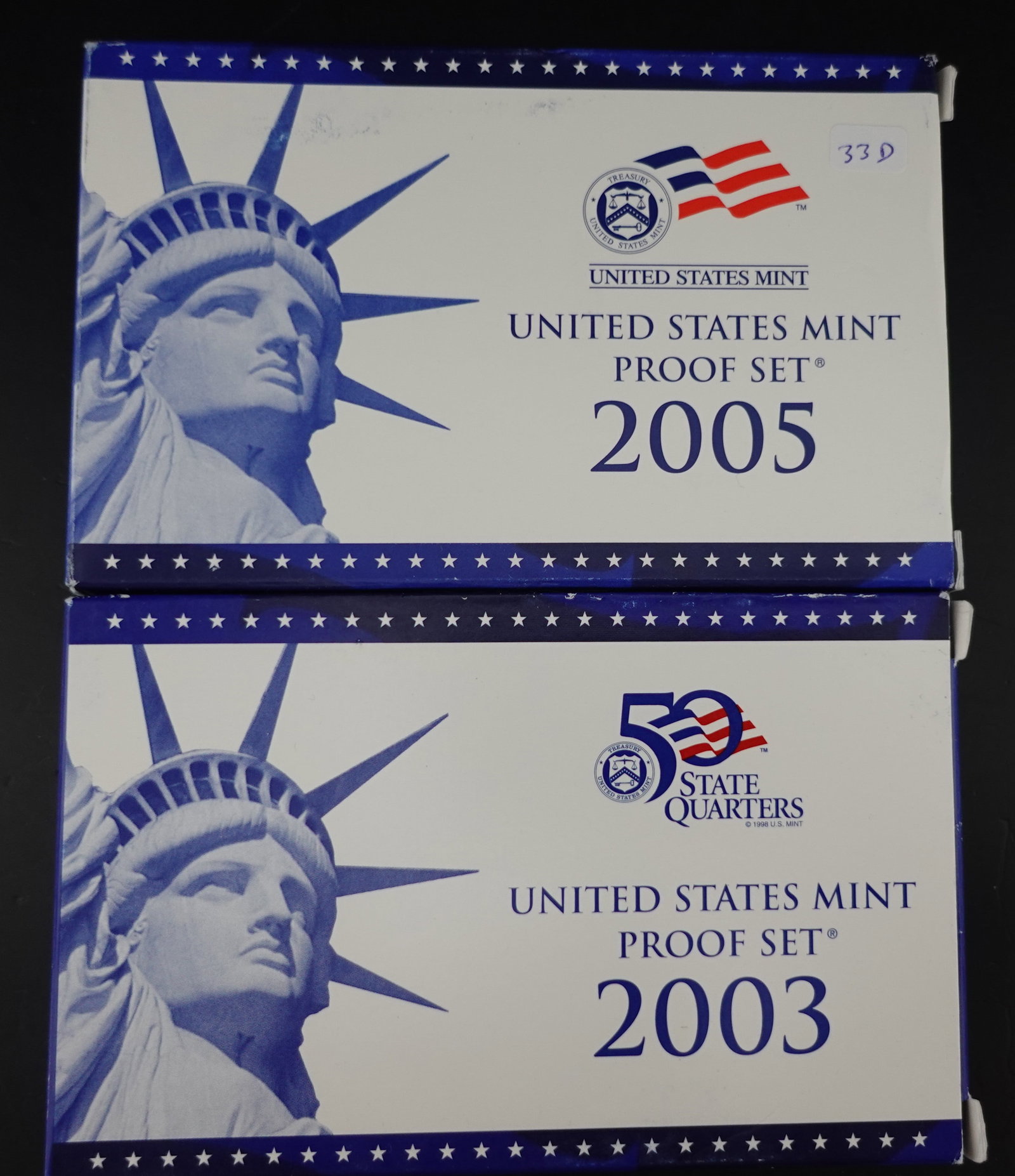 (2) Proof Sets: The dates are 2005 and 2003 High Estimate: 30 Low Estimate: 20
