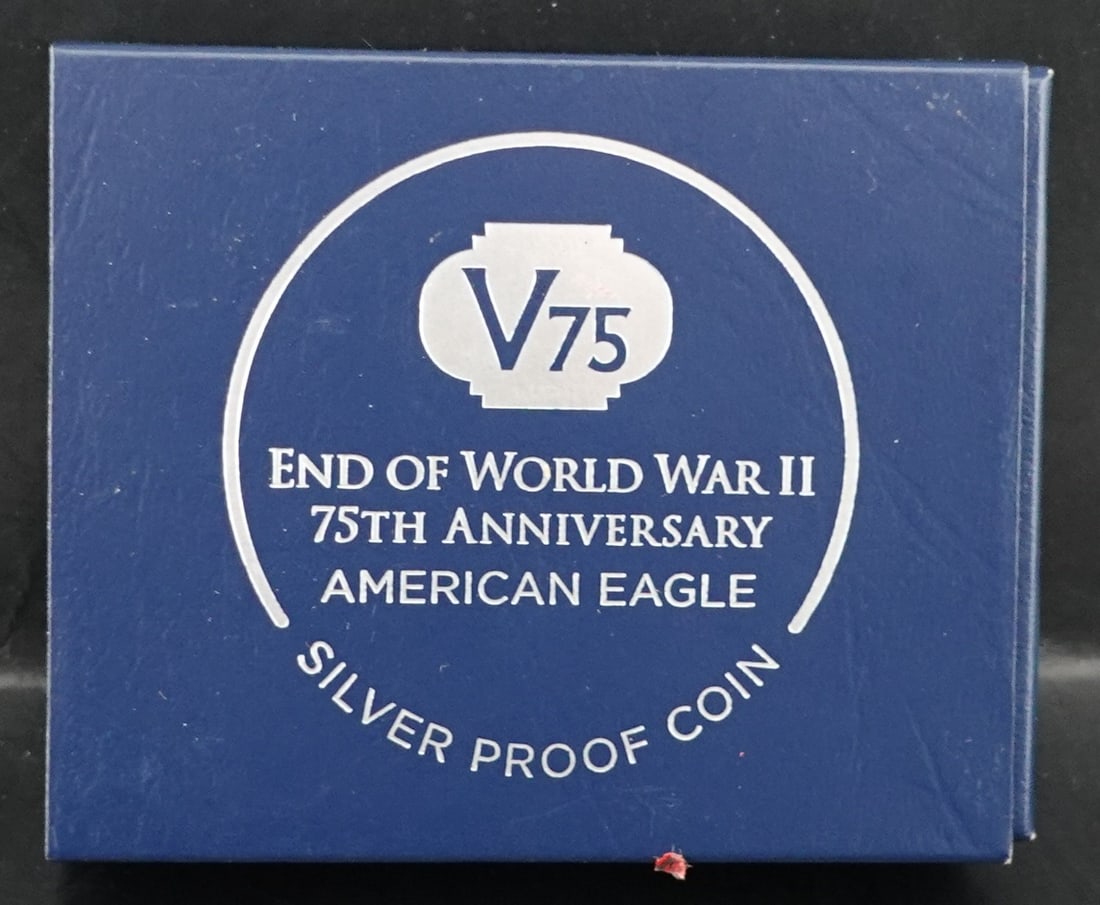 End of WW2 75th Anniversary Silver Commemorative Coin - 4