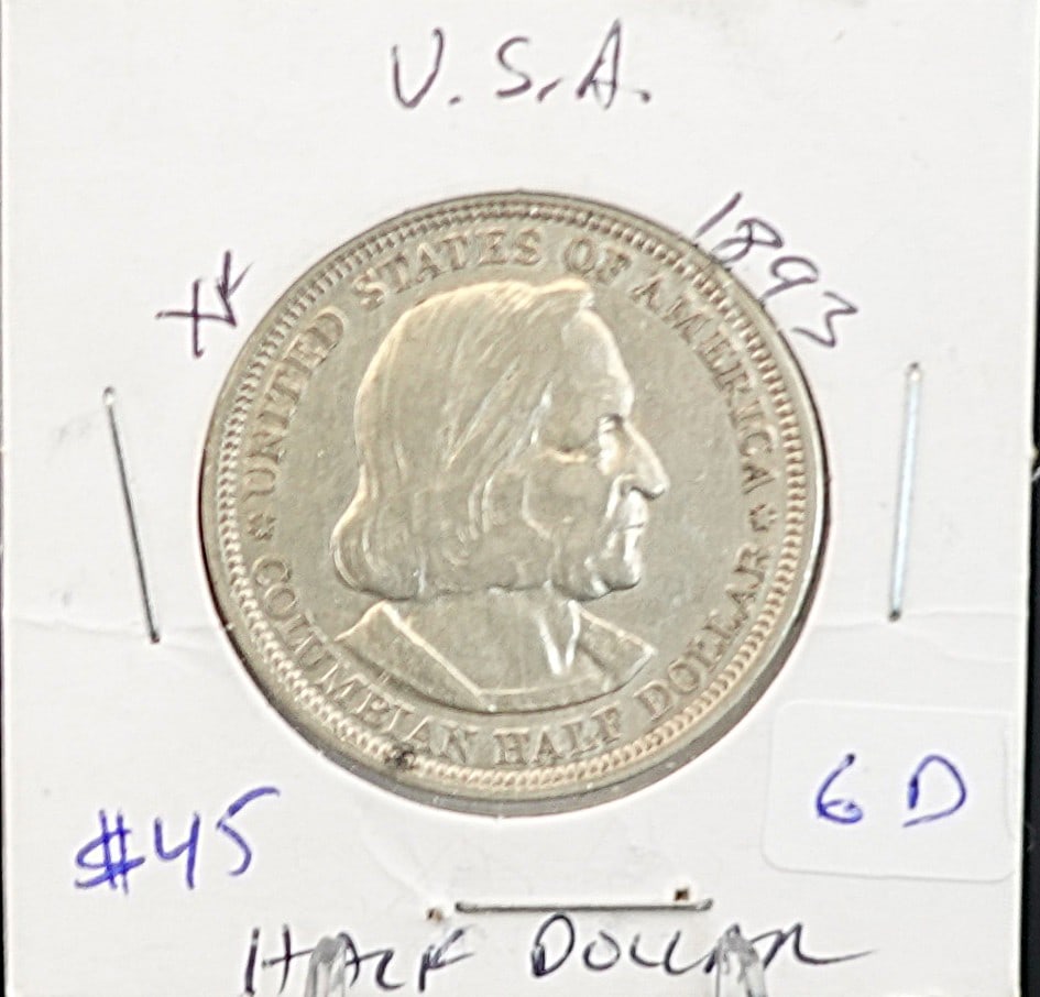 1893 Columbian Expo Half Dollar: Better Date High Estimate: 50 Low Estimate: 30