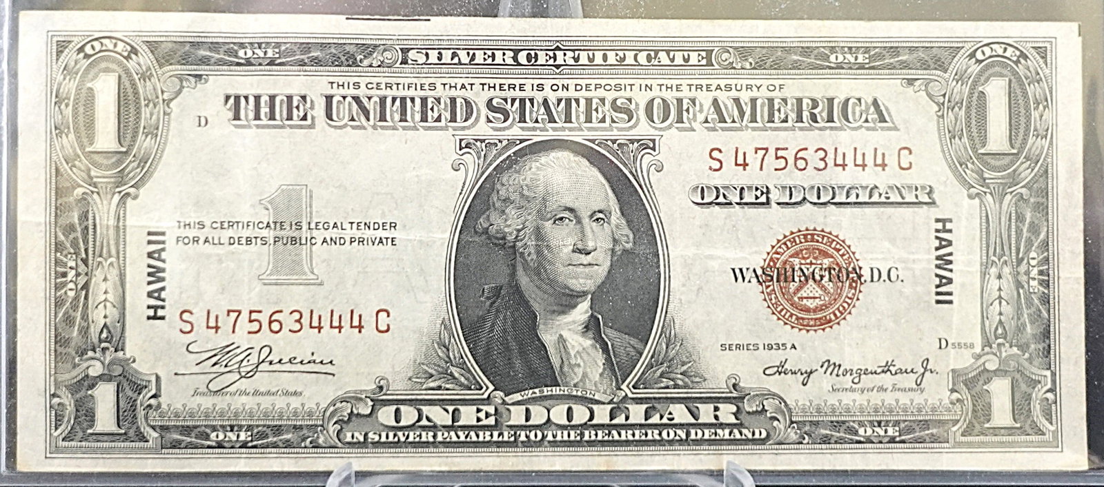 1935 A $1 Silver Certificate (1 of 2)