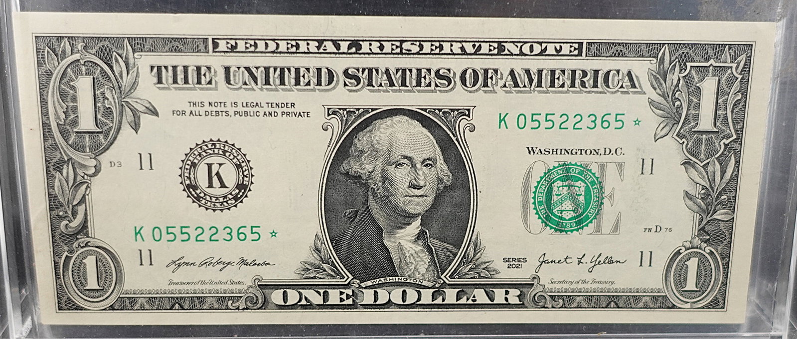 2021 $1 Star Note: SN 2365