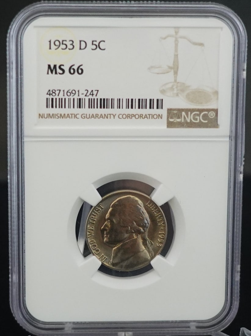 1954-S and 1953-S Jefferson Nickels - 3