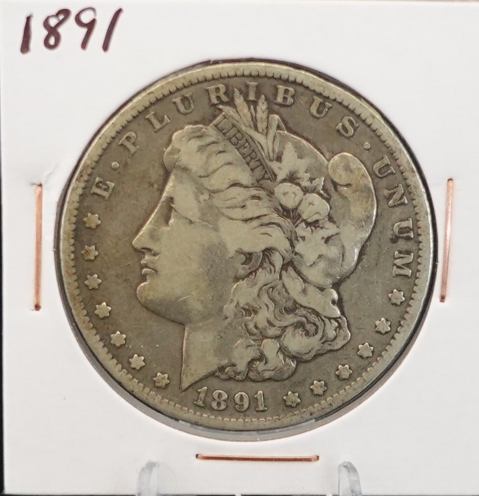 1891 Morgan Dollar: Looks like a F12