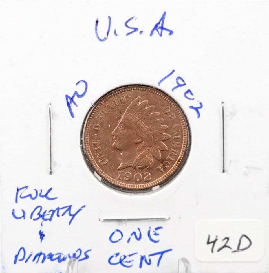 1902 Indian Head Cent (1 of 2)