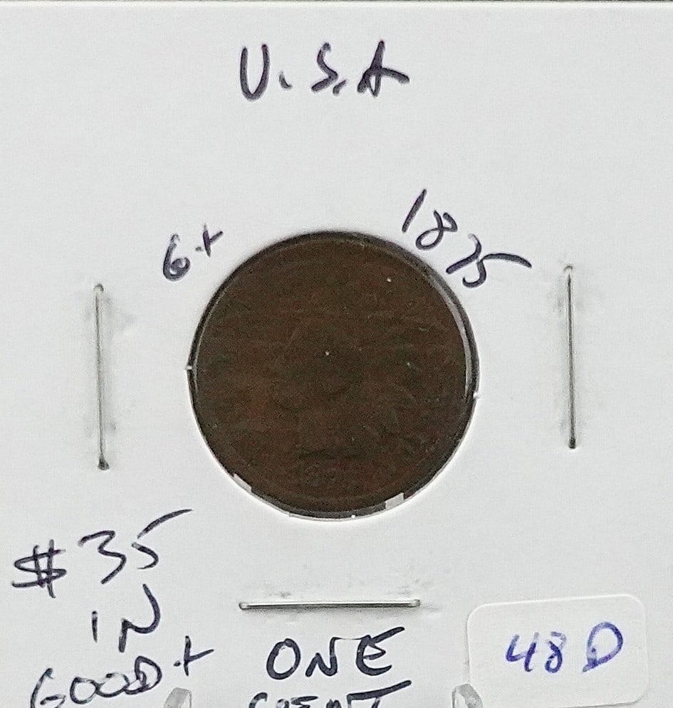 1875 Indian Head Cent: Nice rare date!