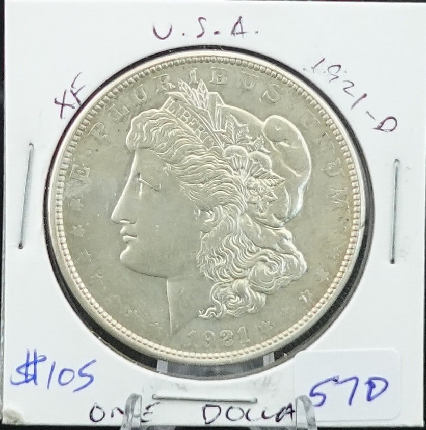 1921-D Morgan Dollar: This is 90% Silver