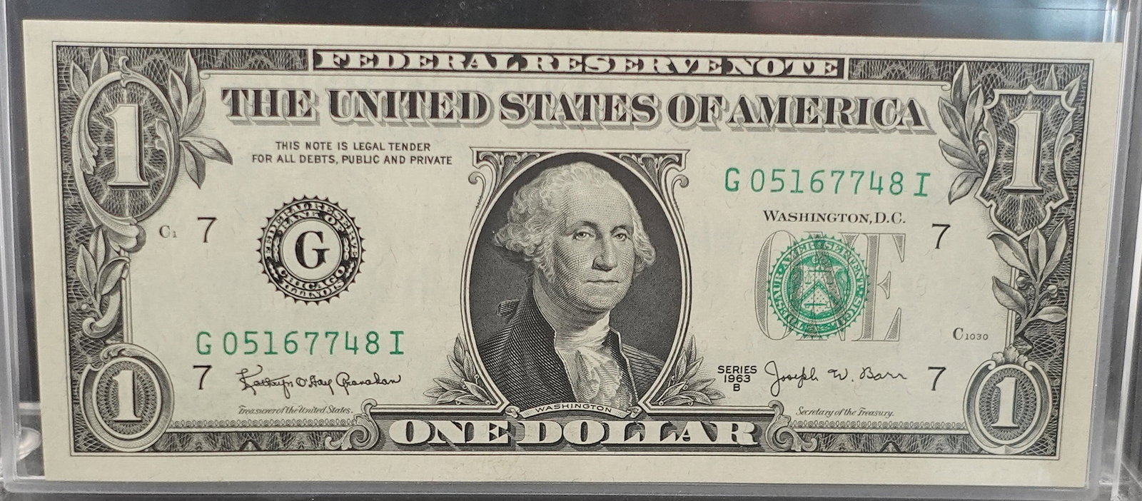 (4) 1963-B $1 Notes (1 of 8)