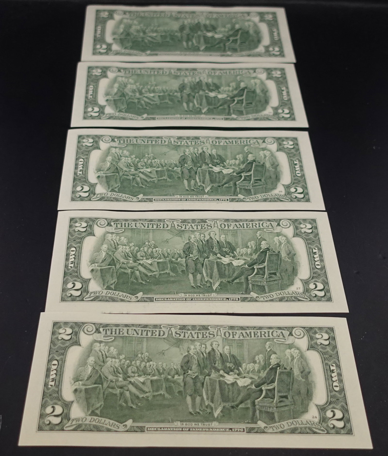 (5) Sequencial $2 Notes - 2