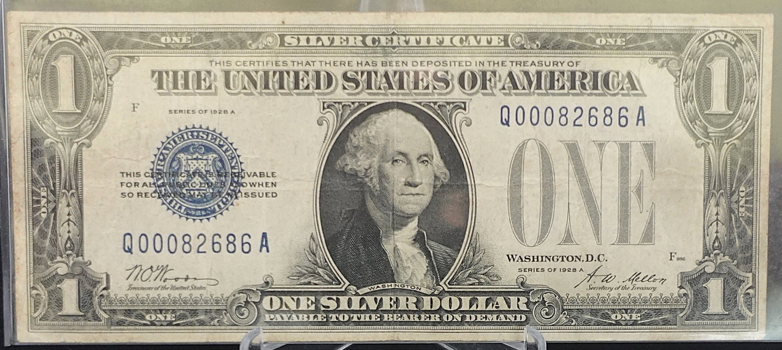 1928-A Funny Back $1 Silver Certificate (1 of 2)