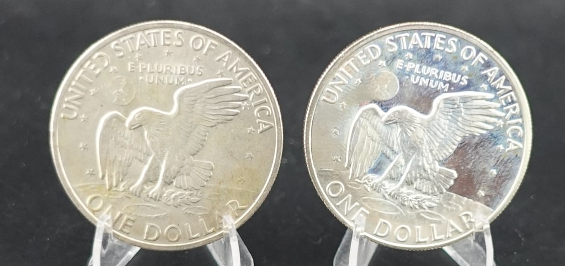 (2) Silver Ike Dollars - 2