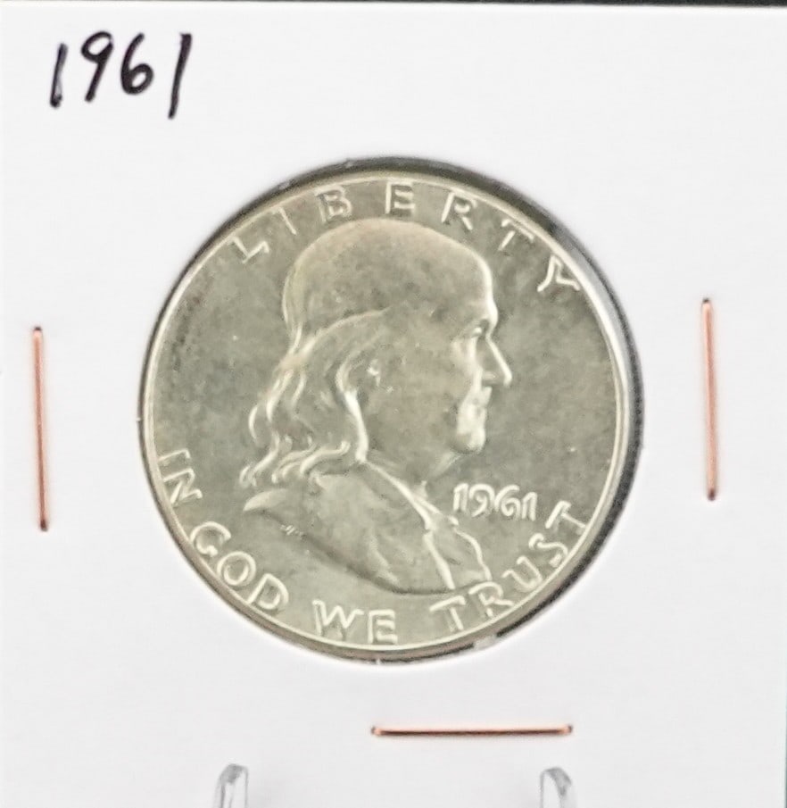1961 Franklin Half Dollar (1 of 2)