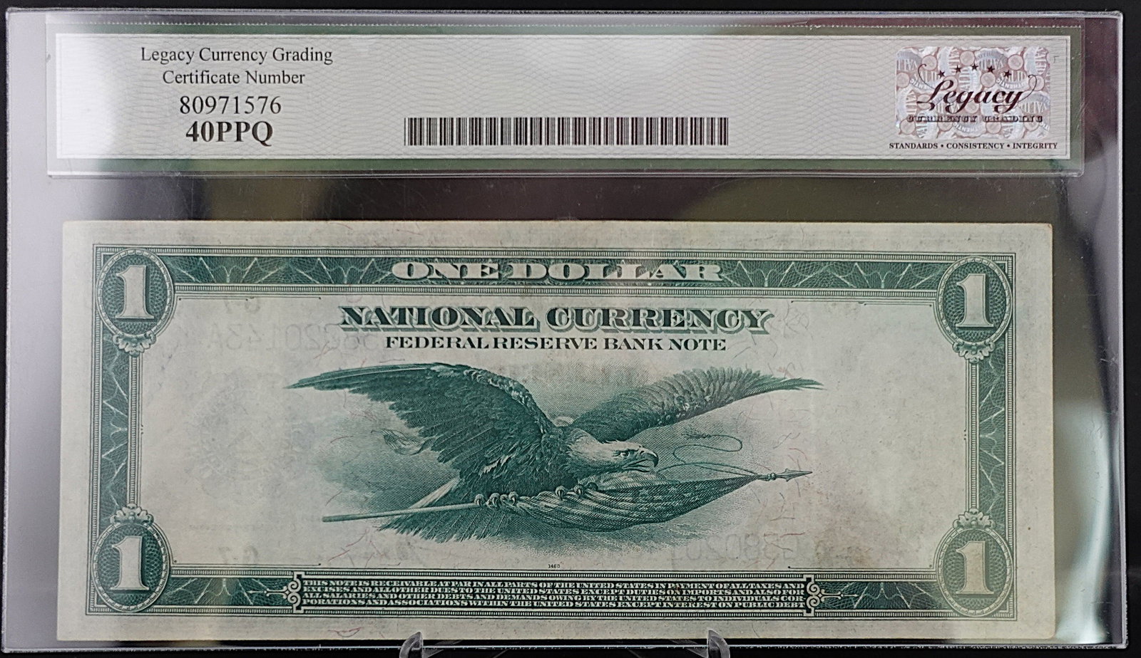 1918 Chicago Federal Reserve Bank $1Note - 2