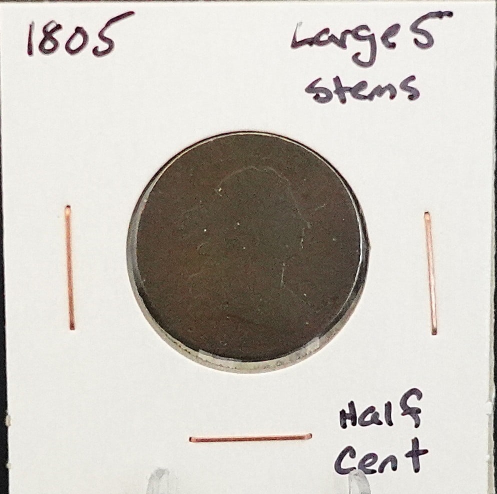 1805 Draped Bust Half Cent (1 of 2)