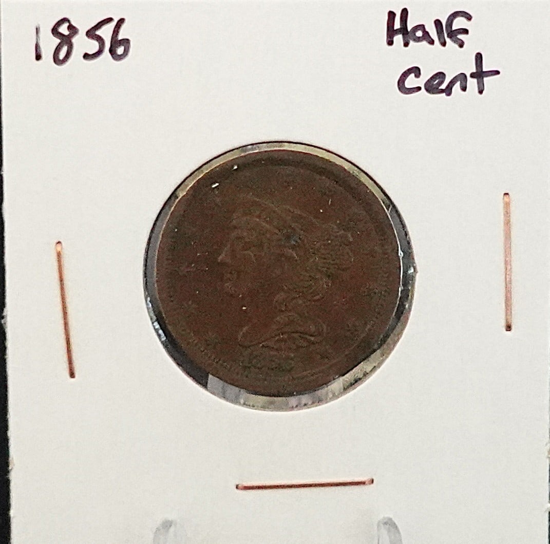 1856 Half Cent (1 of 2)