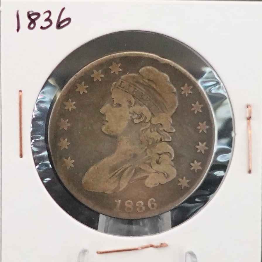 1836 Capped Bust Half Dollar: Nicer Date and Details
