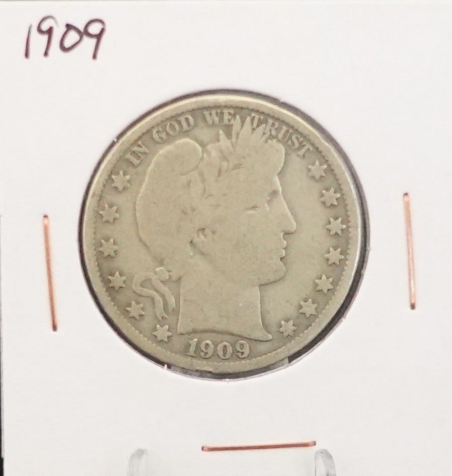 1909 and 1911 Barber Half Dollar (1 of 4)