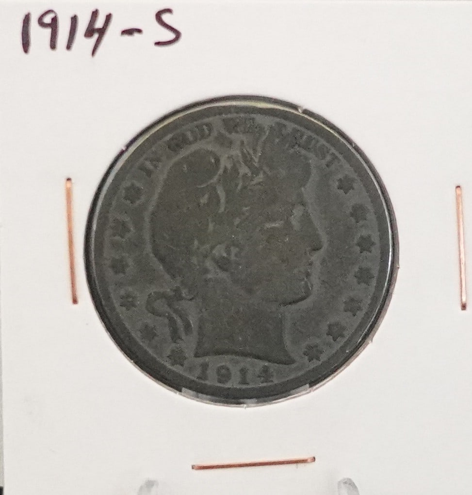 1914-S Barber Half Dollar: This is a Key Date!