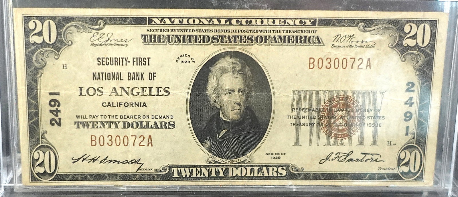 1929 $20 Note (1 of 2)