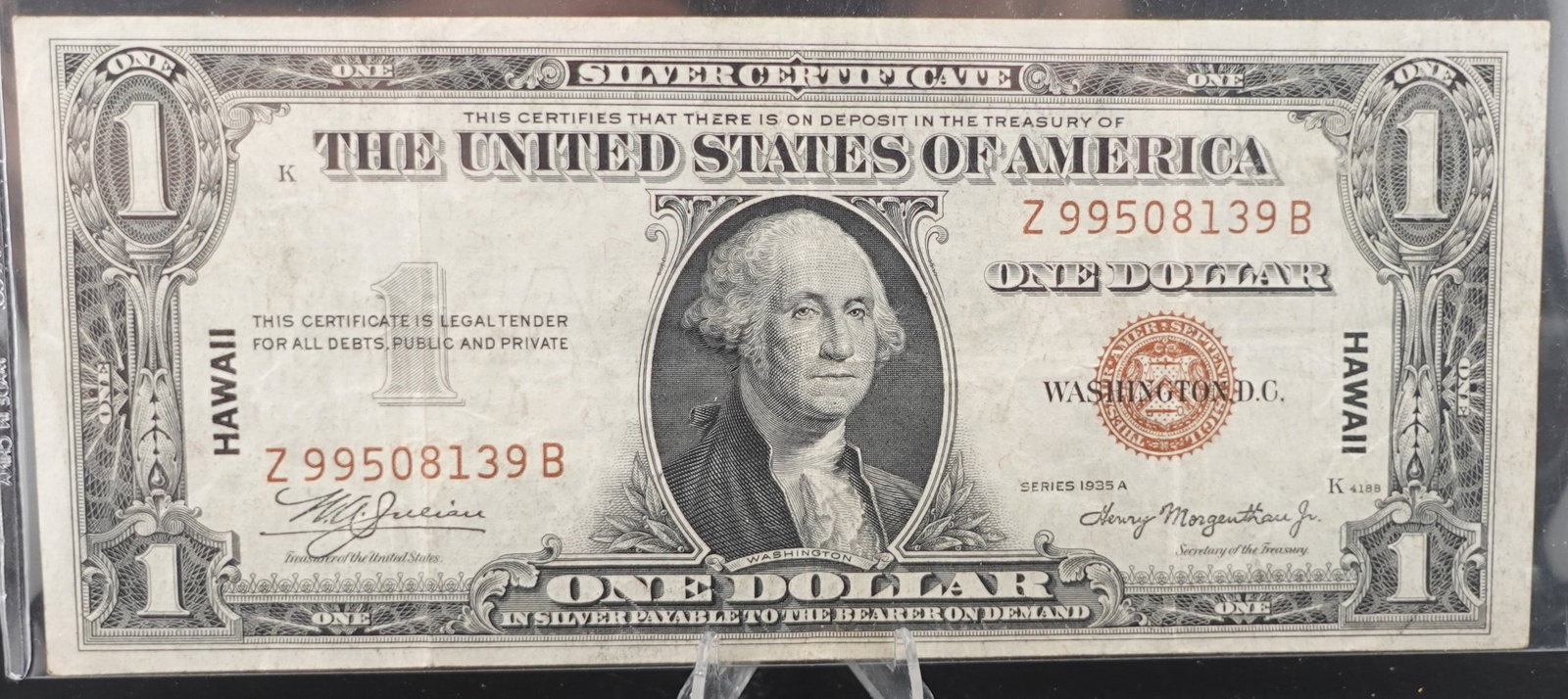 1934-A $1 Silver Certificate Hawaii Note (1 of 2)