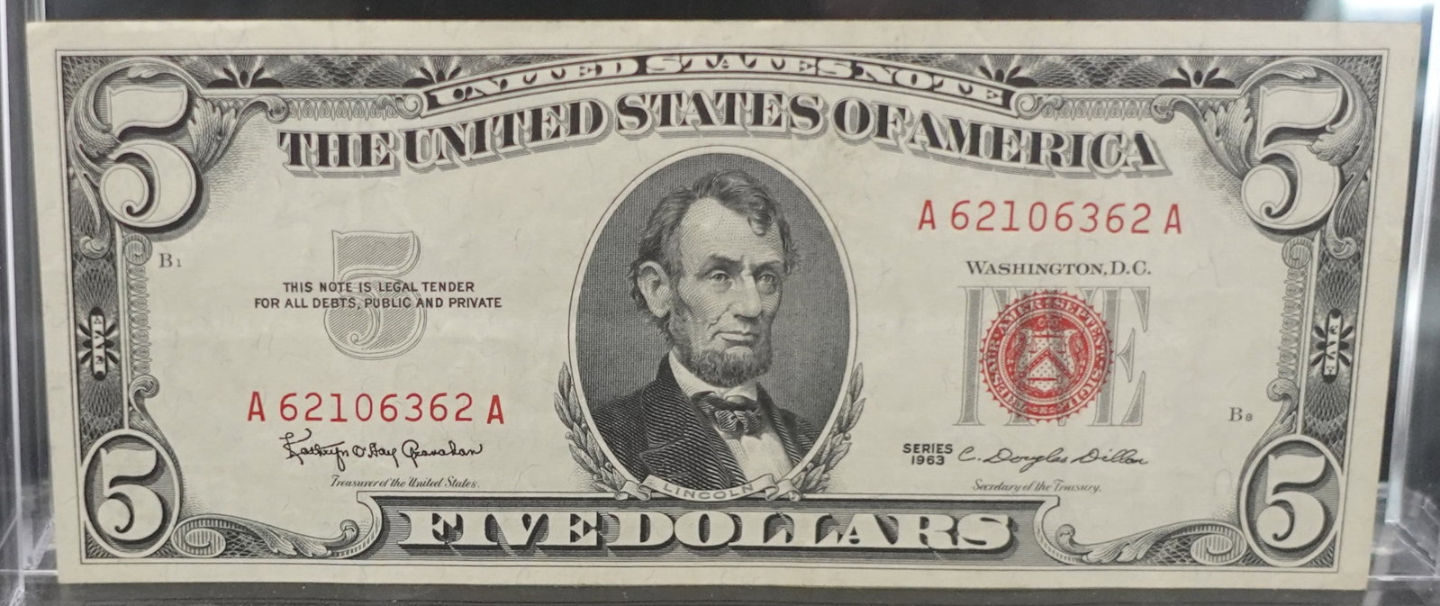 (4) 1963 Red Seal $5 Notes: These are in Pristine Condition