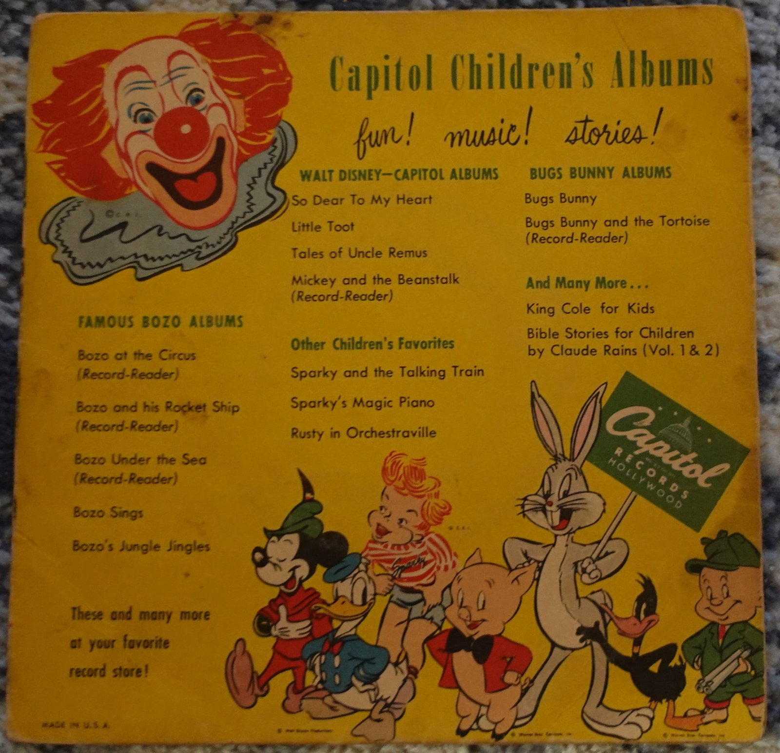Walt Disney Little Took Book and Record - 3