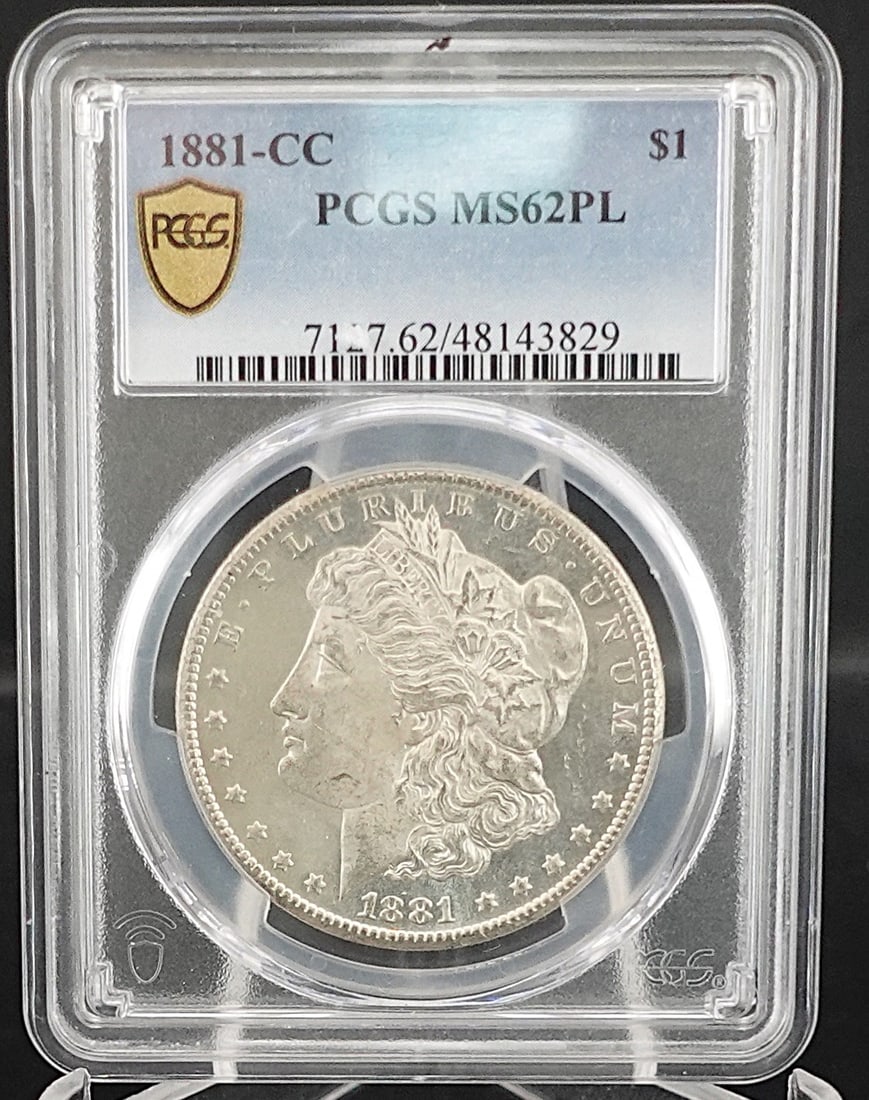 1881-CC Morgan Dollar: ANACS Graded MS62PL. This is a Gorgeous coin!