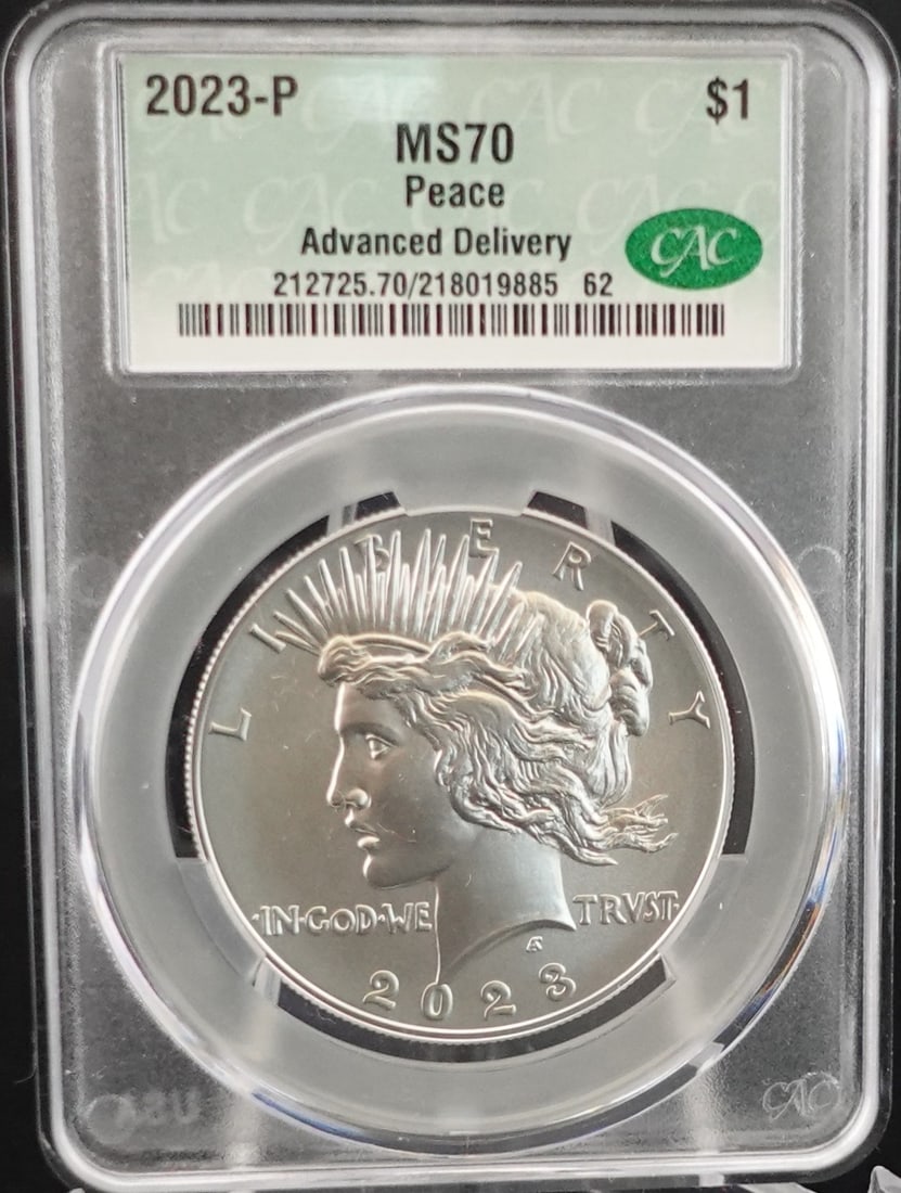 2023-P Peace Dollar: CAC Graded MS 70!