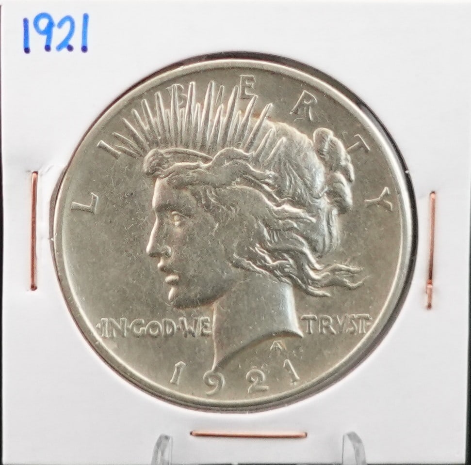 1921 Peace Dollar: This is the Key Date! Grade VF35-40. Nice Coin great details