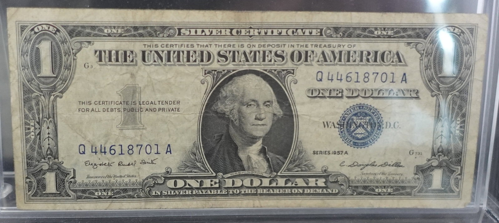 1957 A $1 Silver Certificate: Nice Note! SN 701