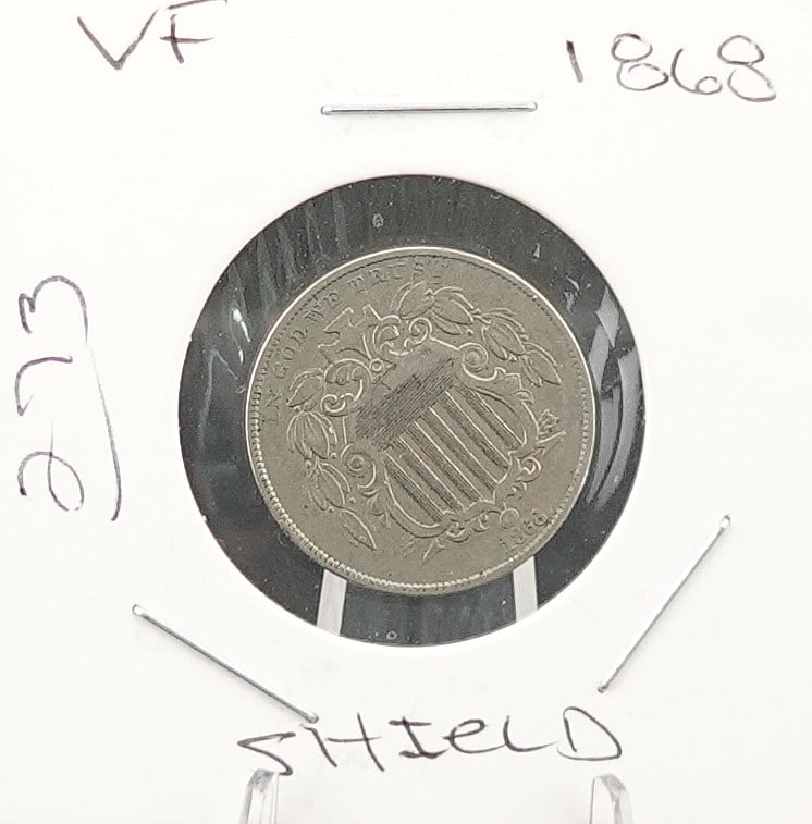 1868 Shield Nickel: This is a Sweet Coin! Great Details!
