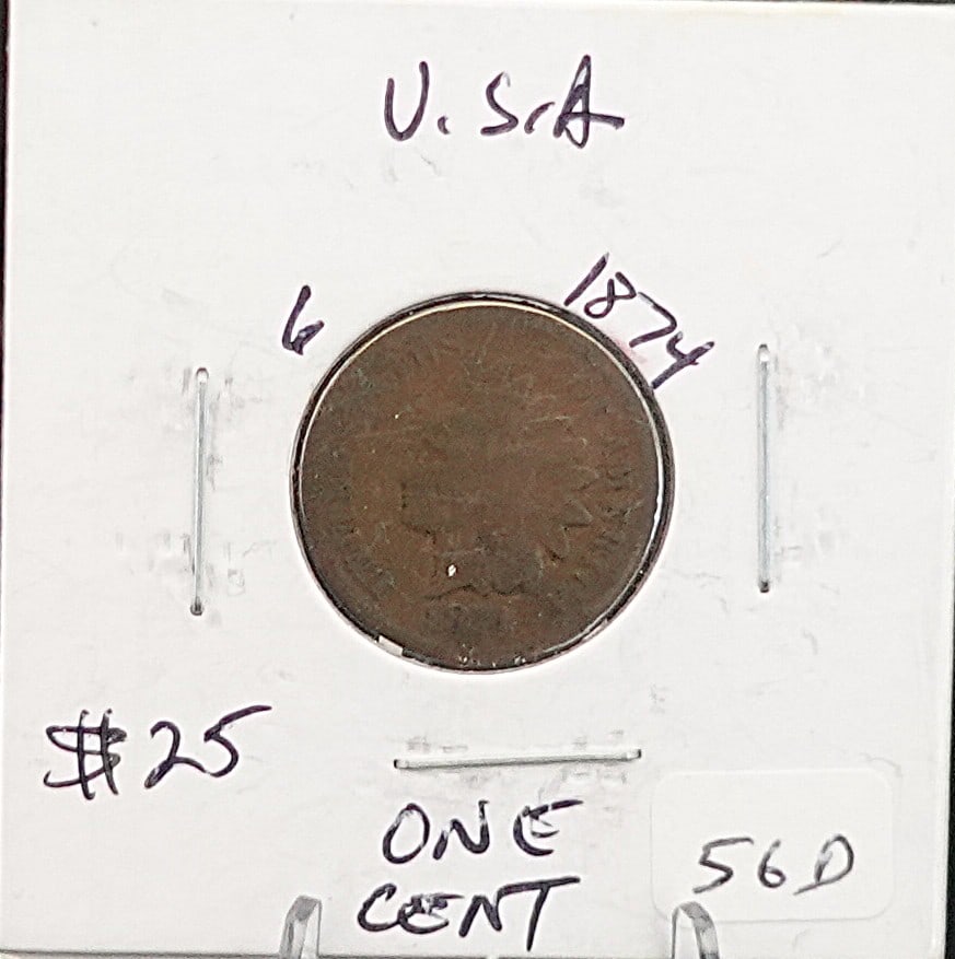 1874, 1875 and 1876 Indian Head Cents - 5