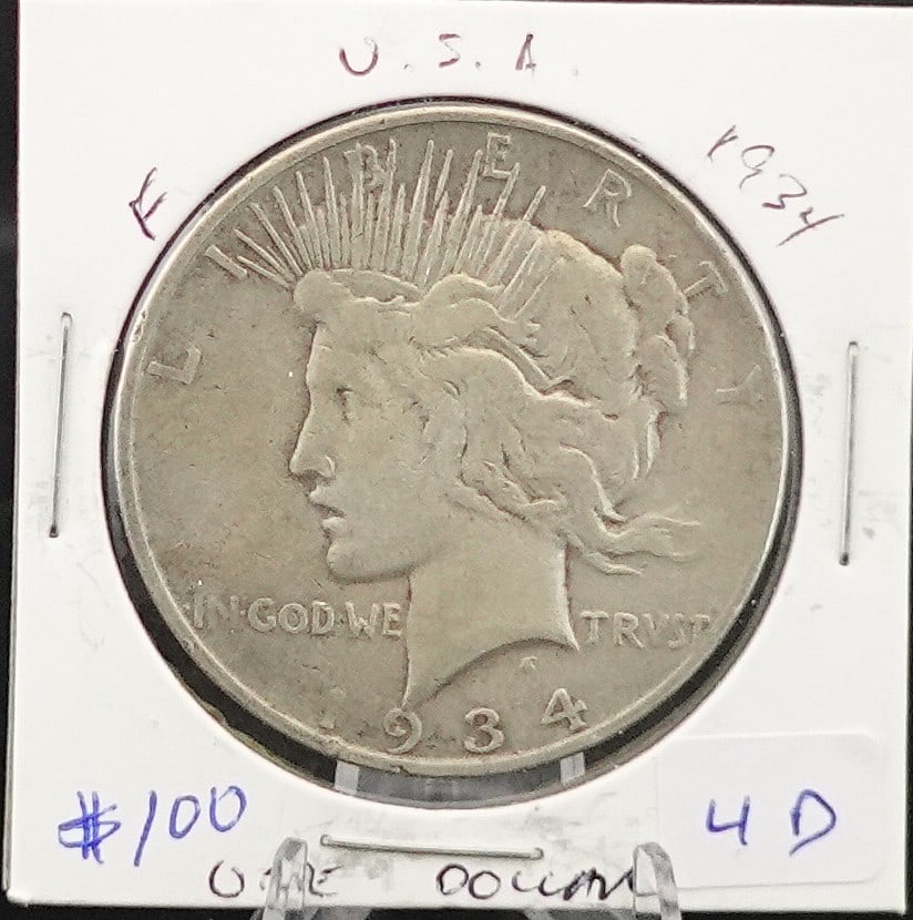 1934 Peace Dollar: this is a Key Date!