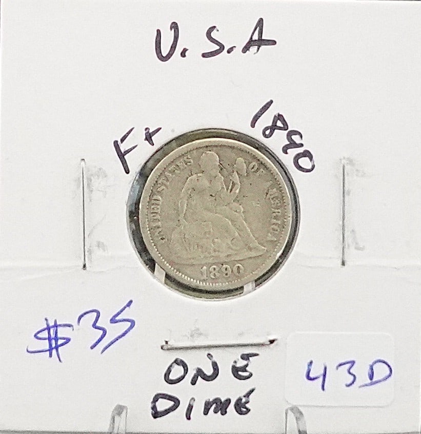 1890 Seated Dime: Nicer Date