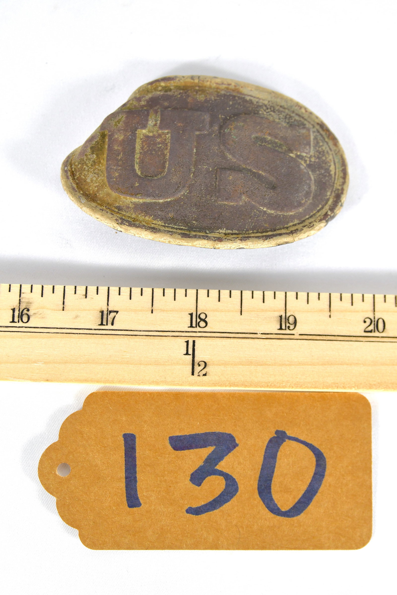 US Union Oval Waist Belt Plate: US Union Civil War Buckle Recovered From Gettysberg Battlefield Authenticity - Ray Kline (GettysburgAdPress.com)?