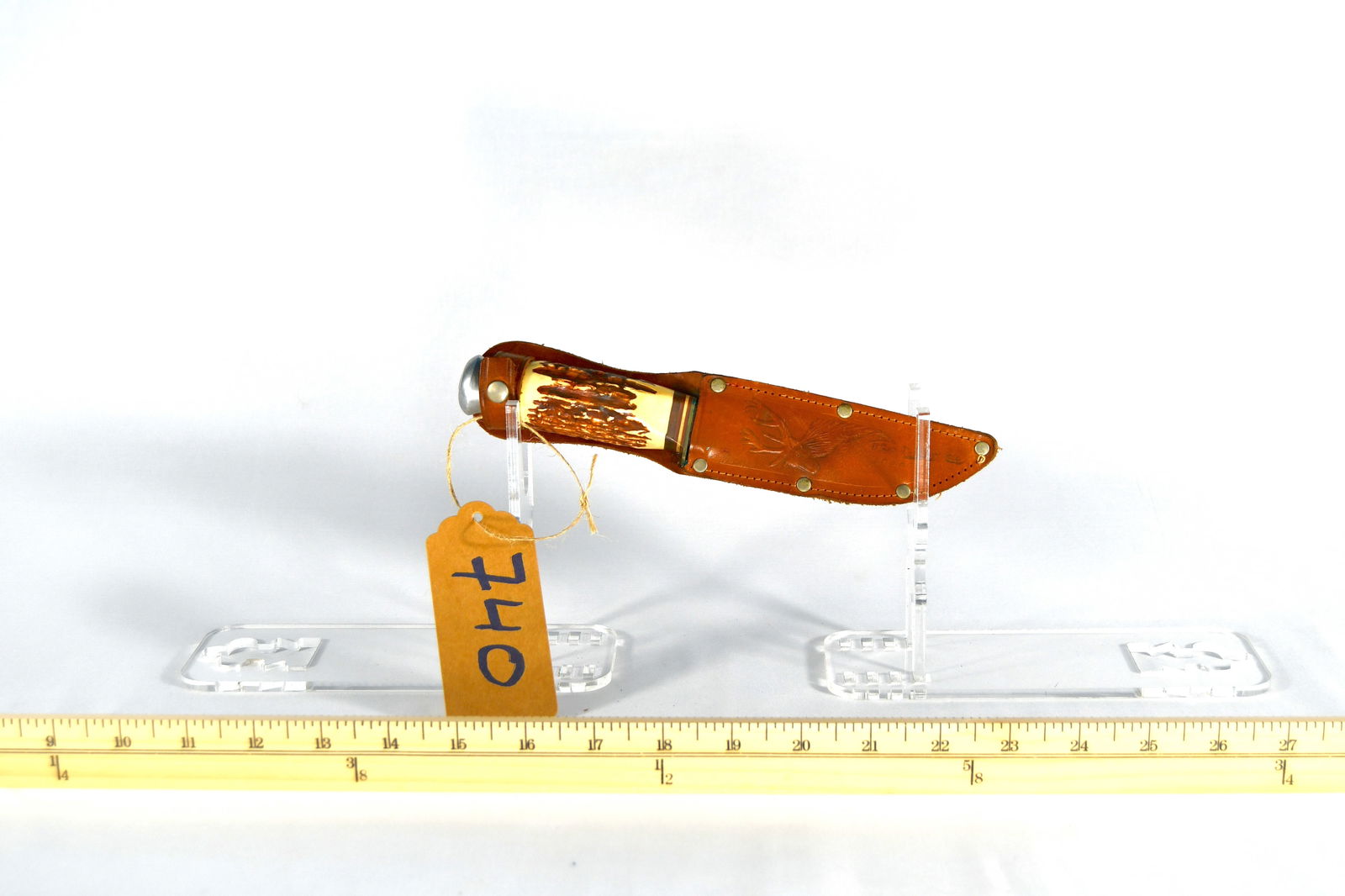 Vintage Solingen Germany Stag Antler Hunting Knife: Vintage Solingen Germany Stag Antler Hunting Knife