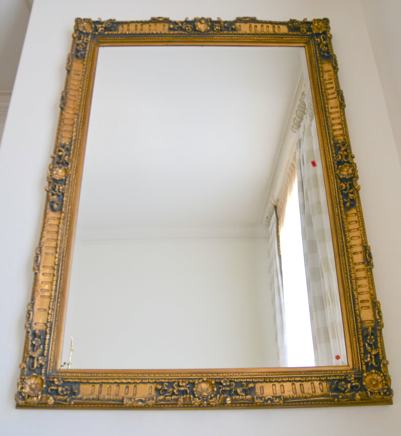 HUGE Decorative Ornate Large Gold Mirror 86L X 60W: 86" long x 60" wide