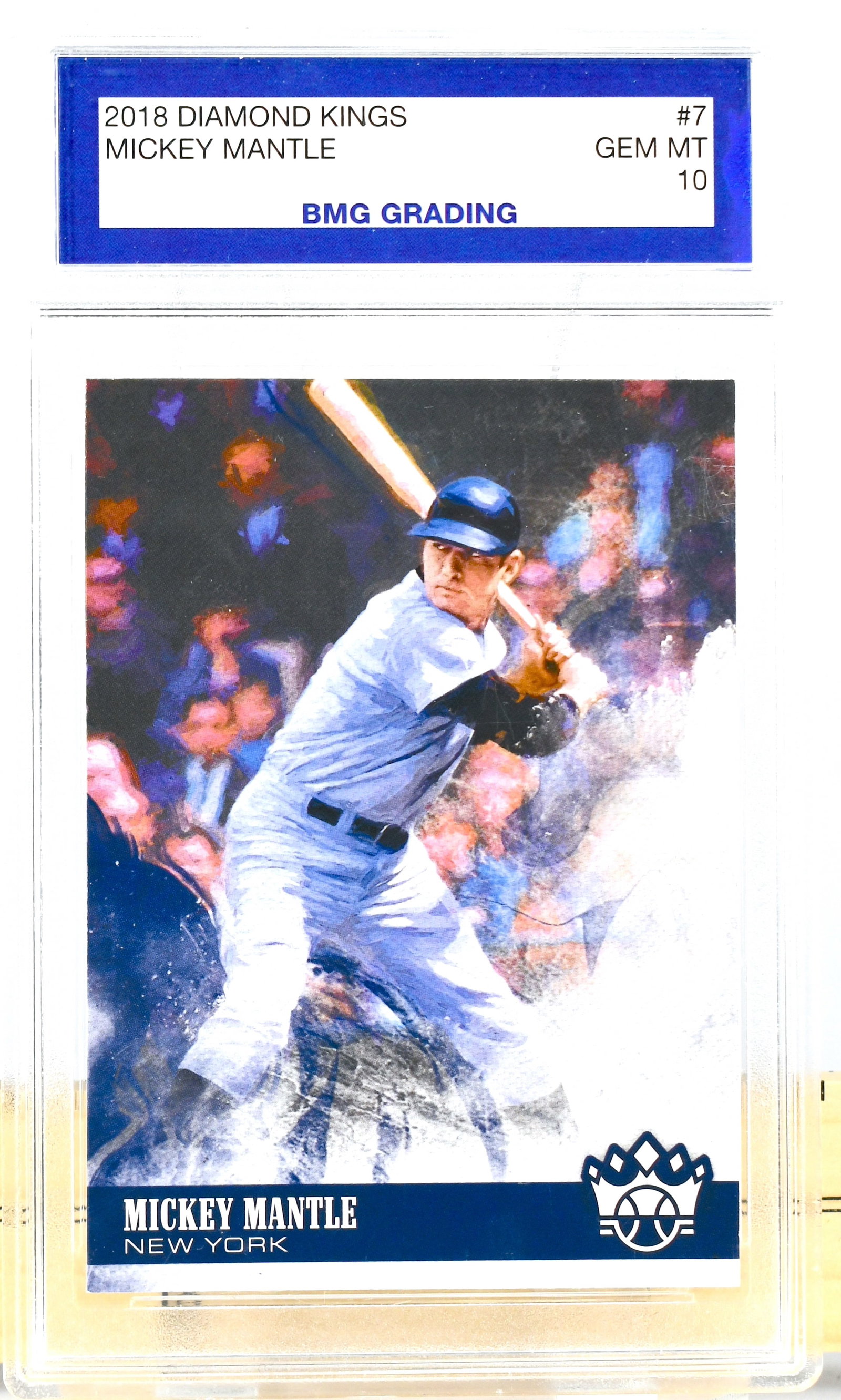 2018 Diamond Kings - Mickey Mantle #7 - BMG GEM MT 10: 2018 Diamond Kings - Mickey Mantle #7 - BMG GEM MT 10